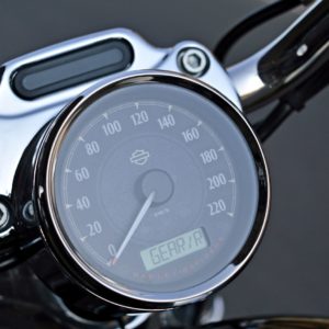 Harley Davidson  Custom Review Details Instrument Cluster