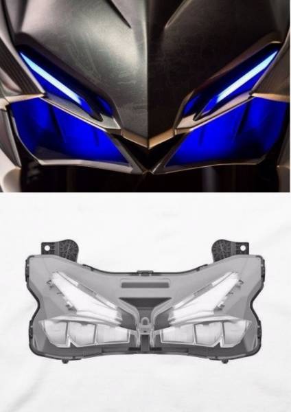 Honda CBRRR Headlight Patent Collage