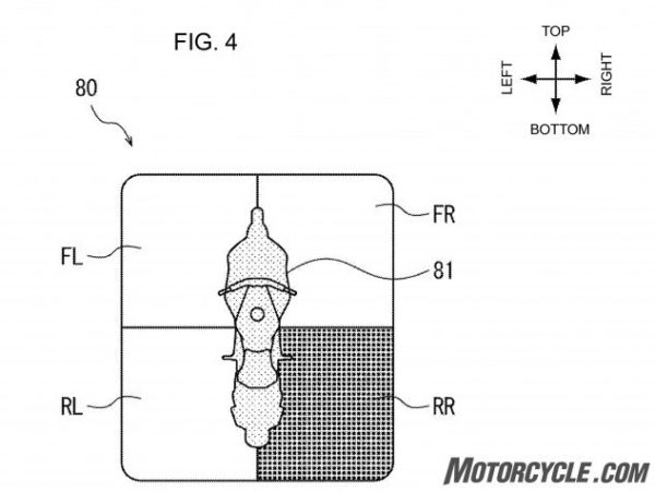 Honda blind spot detector patent