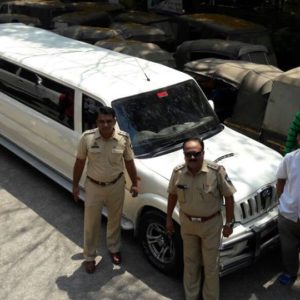 Mahindra Scorpio limousine seized