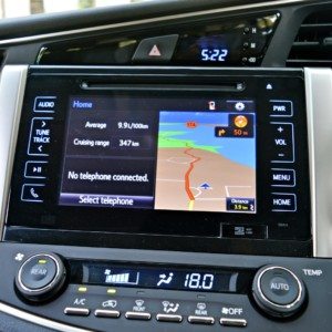 New Toyota Innova Crysta  inch touchscreen infotainment system