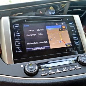 New Toyota Innova Crysta  inch touchscreen infotainment system