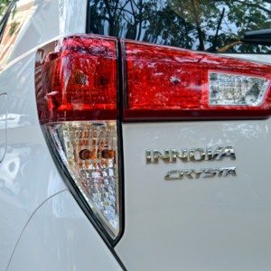 New Toyota Innova Crysta tail lamp