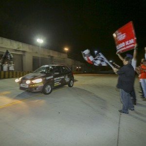 Tata Tiago completing  km endurance run at VRDE