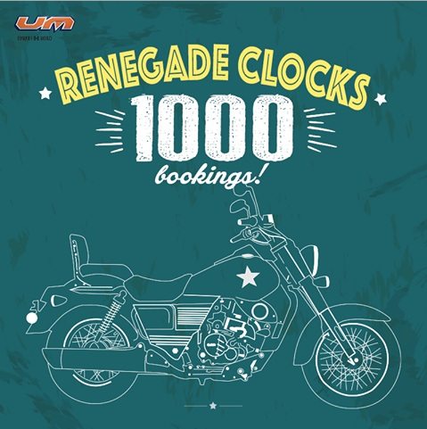 UM motorcycles 1000 bookings