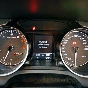 new Audi S instruments