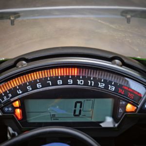 Kawasaki Ninja ZX R Review Details Instrument Cluster