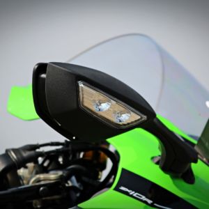 Kawasaki Ninja ZX R Review Details Rear View Mirror Turn Indicator