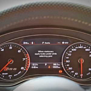 Audi RS Avant instrument cluster