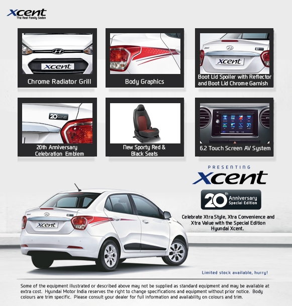 Hyundai Xcent Special edition