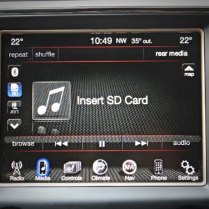 Jeep Grand Cherokee center console touchscreen