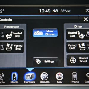 Jeep Grand Cherokee center console touchscreen