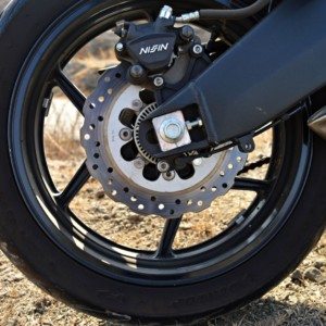 Kawasaki Versys  Review Details Rear Wheel Swingarm