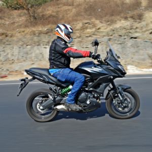Kawasaki versys  India review action
