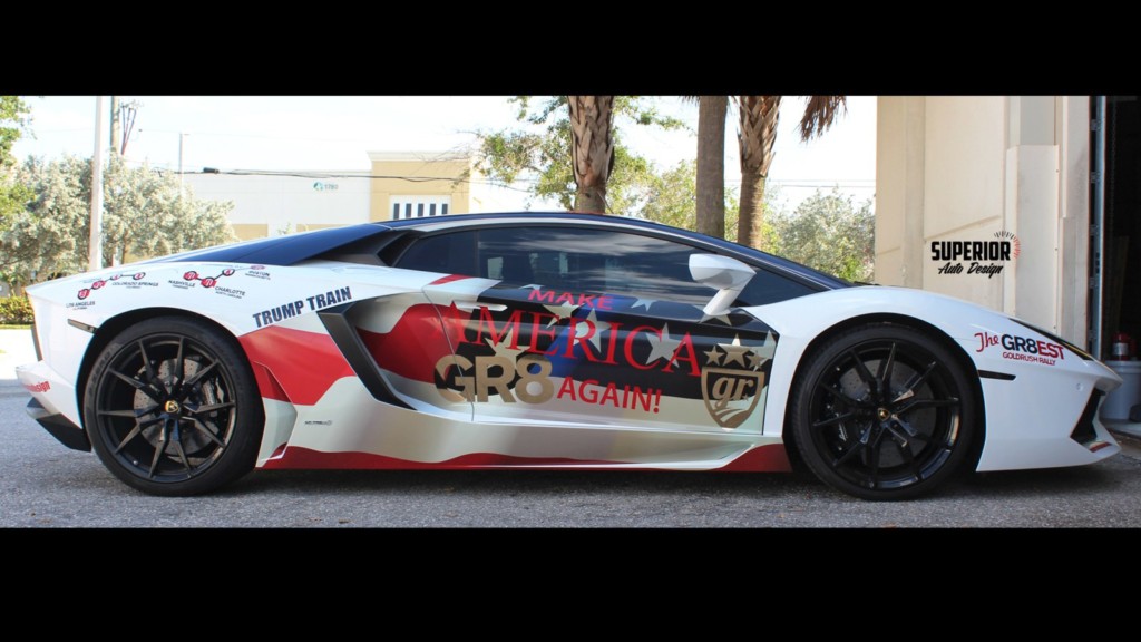 Lamborghini Aventador Wrapped in Donald Trump face TRumpVentador (3)