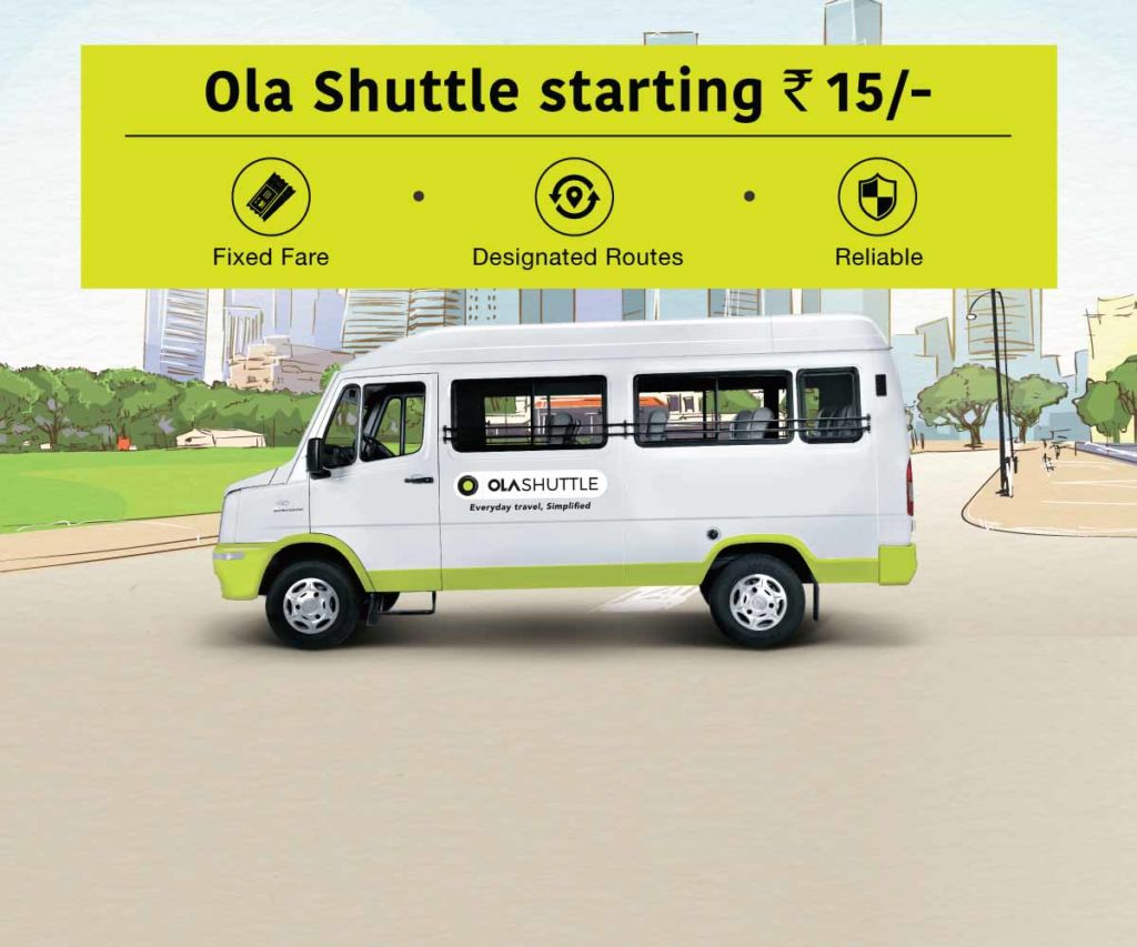 Ola shuttle bus app