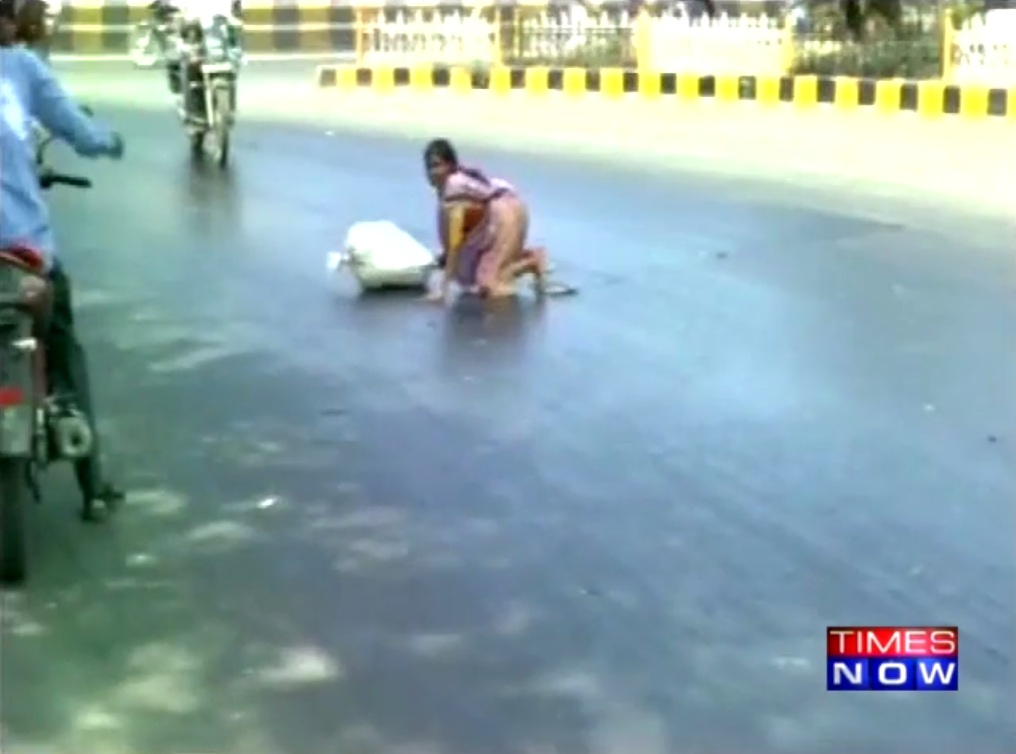Roads melting in Gujarat 1