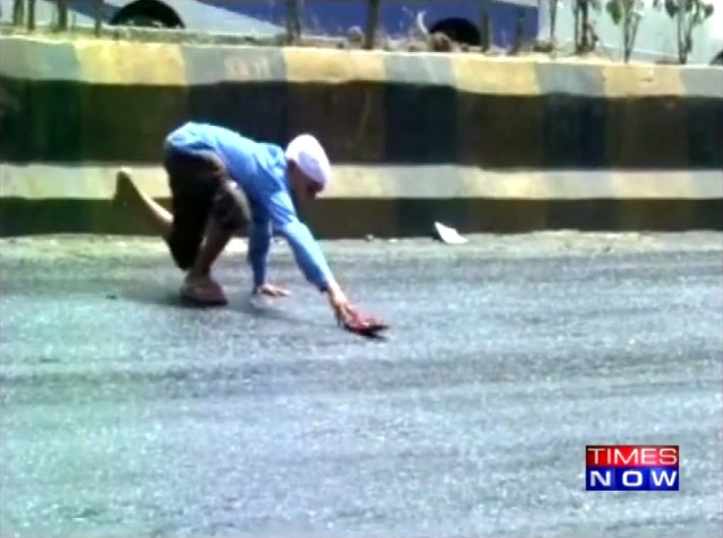 Roads melting in Gujarat