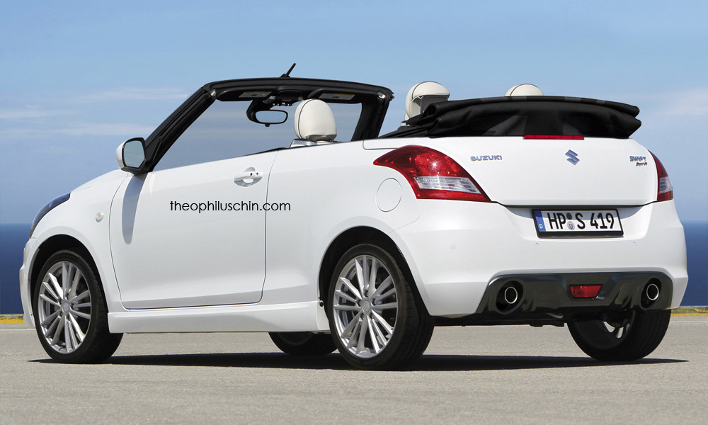 Suzuki Swift convertible rendering (1)