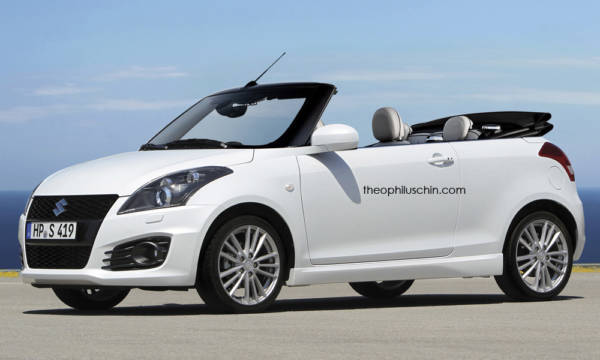 Suzuki Swift convertible rendering