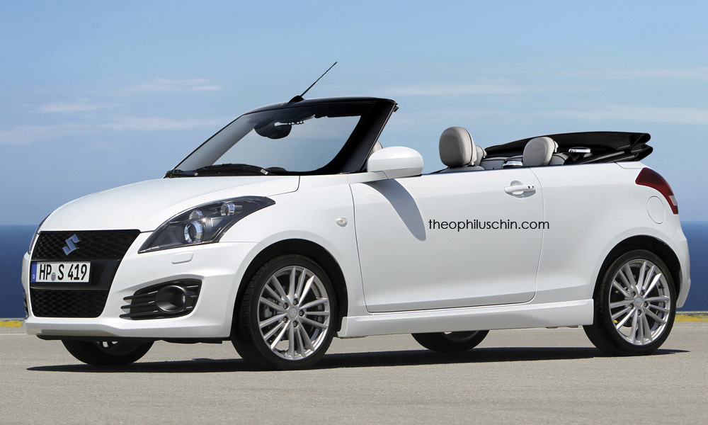 Suzuki Swift convertible rendering (2)