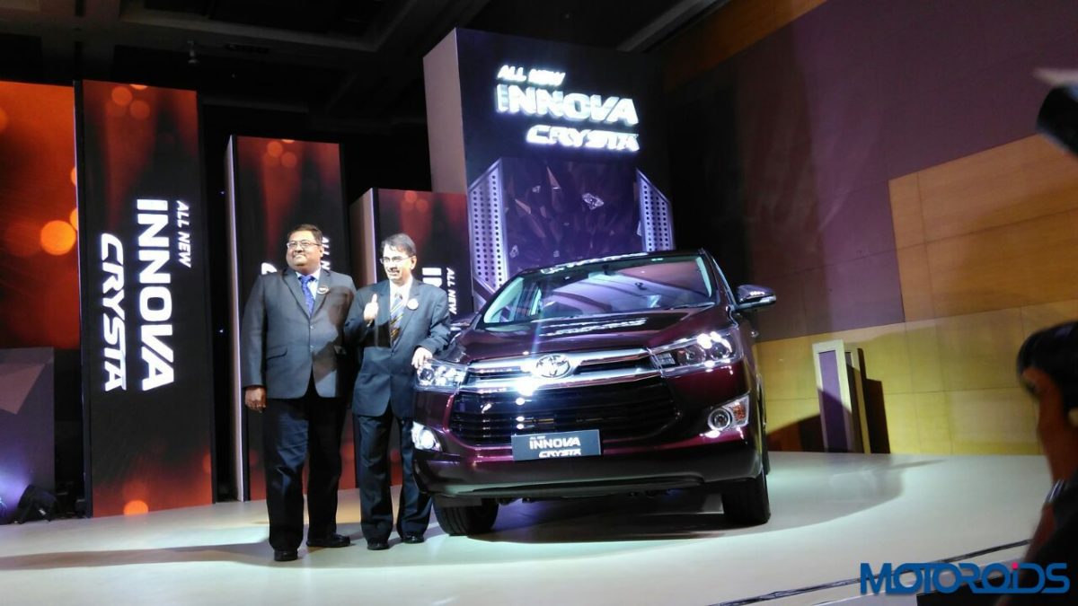 Toyota Innova Crysta official launch