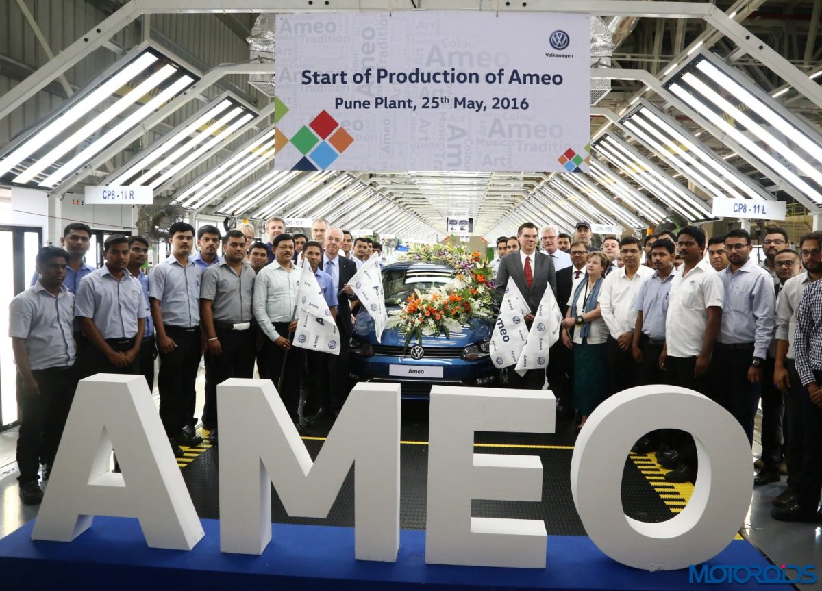 Volkswagen Ameo rolled out of Volkswagen Pune Plant