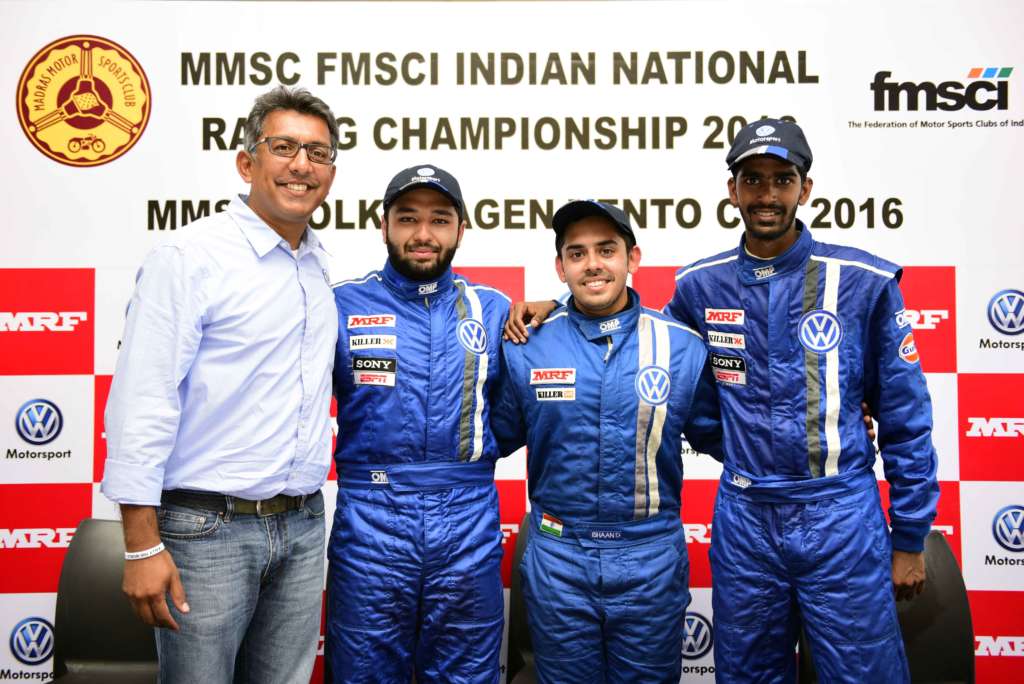 2. (L-R)Sirish Vissa, Head of Volkswagen Motorsport India, Karminder Pal...