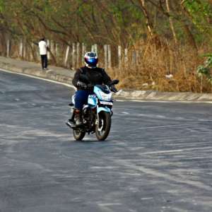 TVS Victor action shots