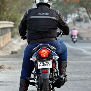 TVS Victor static shots rear profile