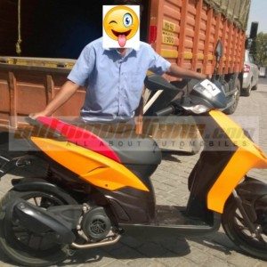 Aprilia SR spied in Pune