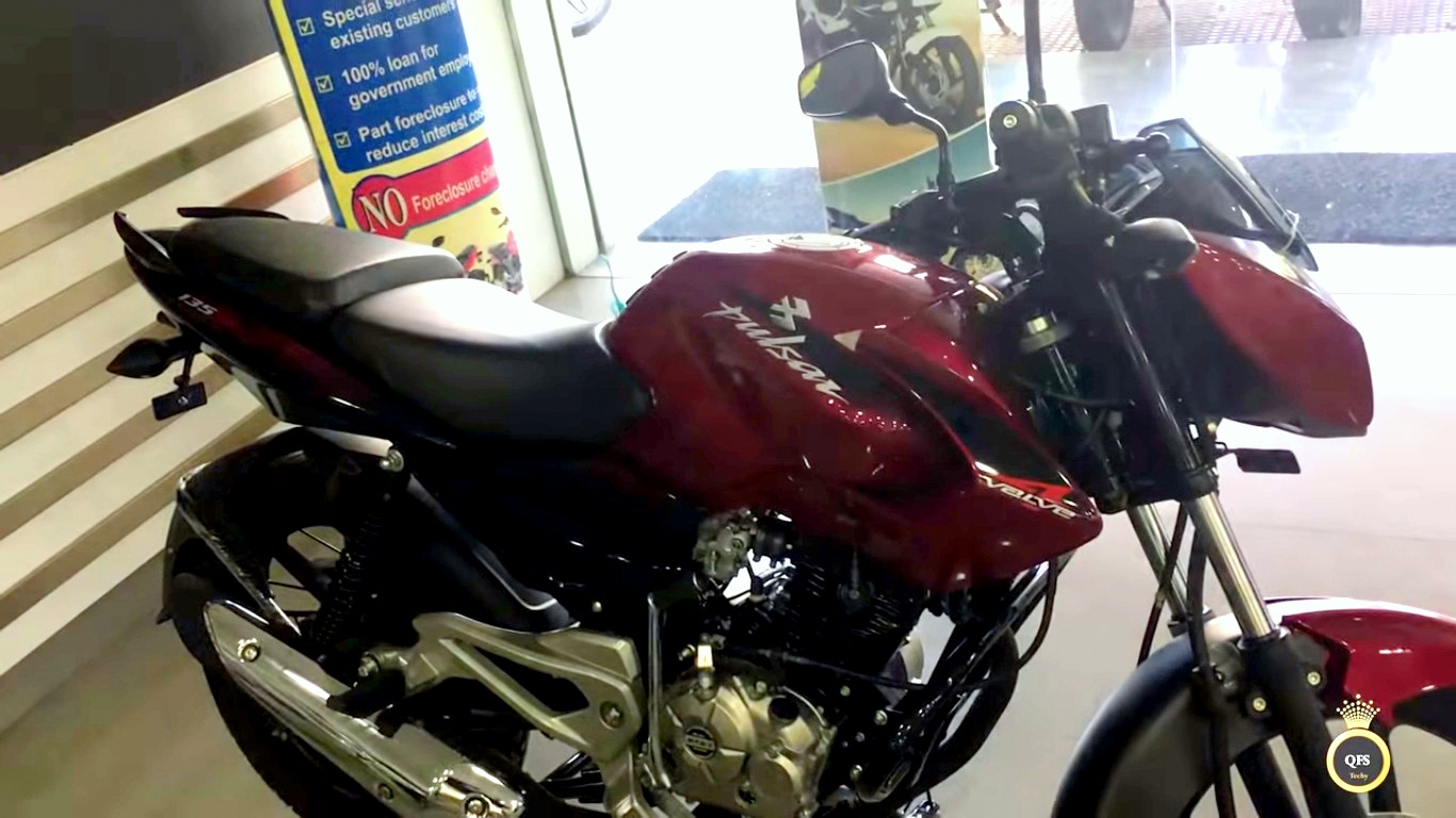 Bajaj Pulsar 135 LS cocktail wine red 1