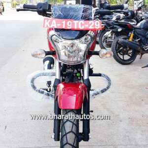 Bajaj V Cocktail wine red colour