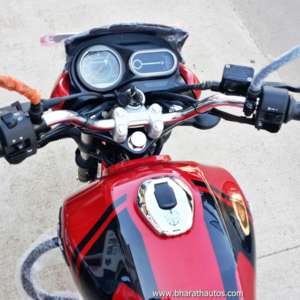 Bajaj V Cocktail wine red colour