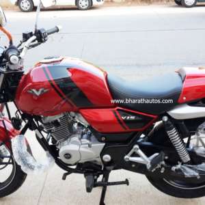 Bajaj V Cocktail wine red colour