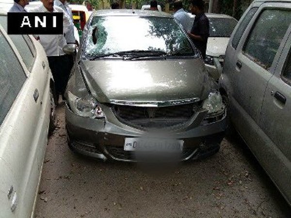 Delhi hit and run Honda City