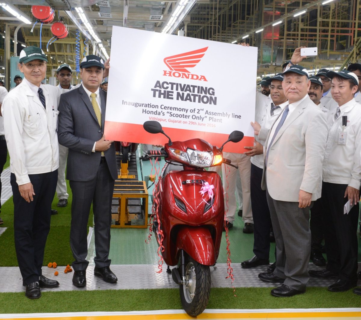 Honda Wheelers India inaugurates the nd assembly line