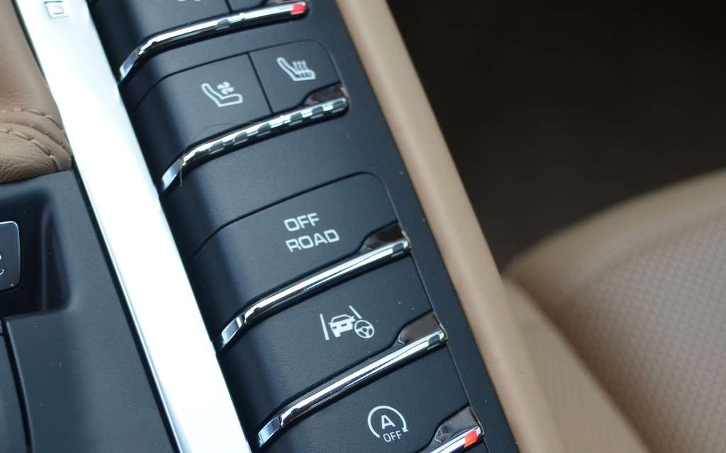 Porsche Macan off road button