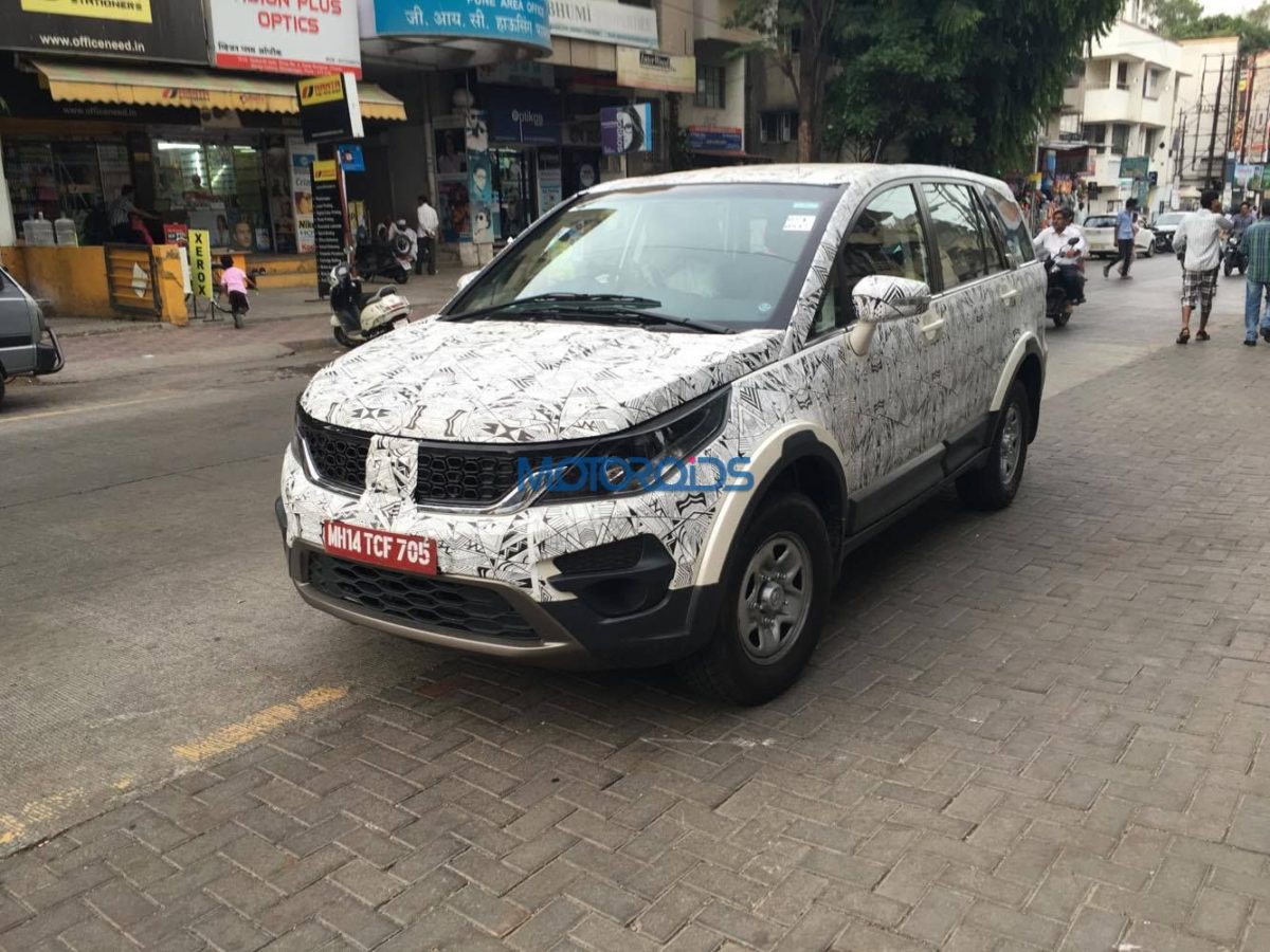 Tata Hexa base variant spied