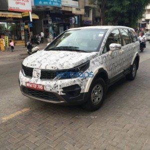 Tata Hexa base variant spied