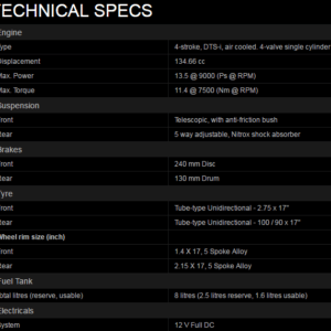 Tech Specs