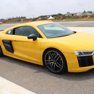 Yellow Audi R v Plus