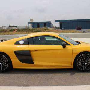 Yellow Audi R v Plus