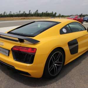 Yellow Audi R v Plus