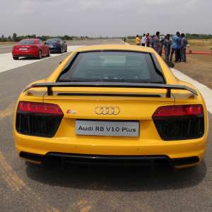 Yellow Audi R v Plus