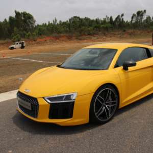 Yellow Audi R v Plus