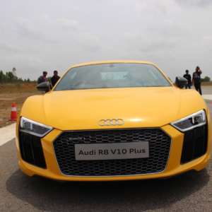 Yellow Audi R v Plus