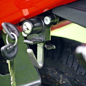 Hero MotoCorp Splendor  iSmart under seat helmet lock and seat opener