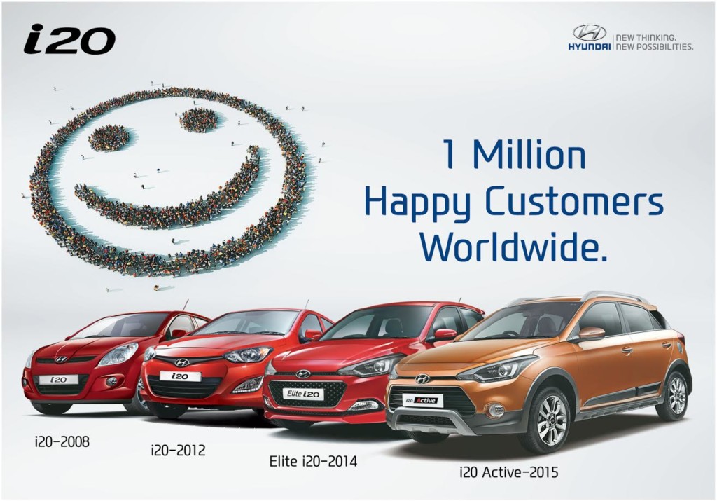 Hyundai i20 1 million global sales