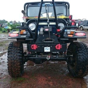 Modified Mahindra Thar with  bhp V